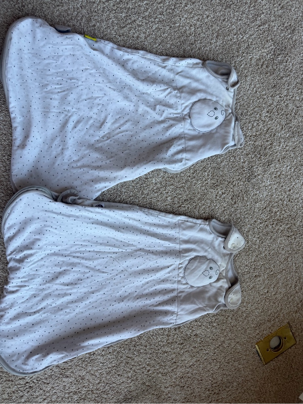 2-Pack nested bean sleep sacks